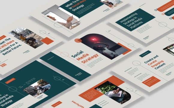 Download Social Media Strategy Google Slides - Social media Collection