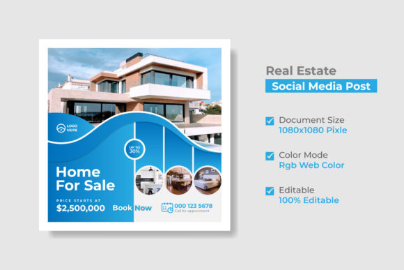 Download Real Estate Social Media Post Template - Social media Collection