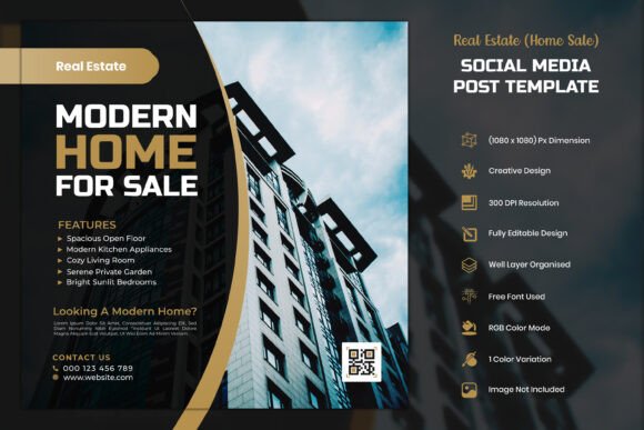 Download Real Estate Social Media Post Template - Social media Collection