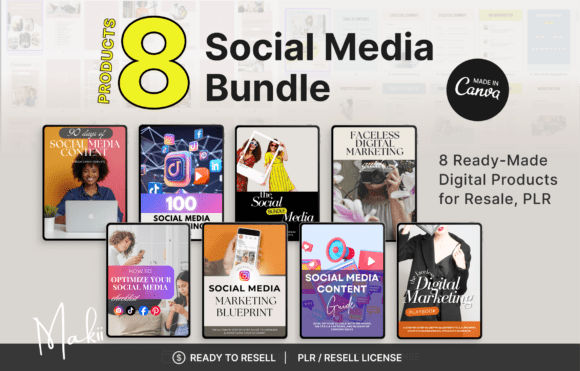 Download Social Media Marketing Bundle, Canva - Social media Collection