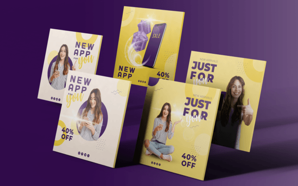 Download Social Media Templates-App-Tech-09-22 - Social media Collection