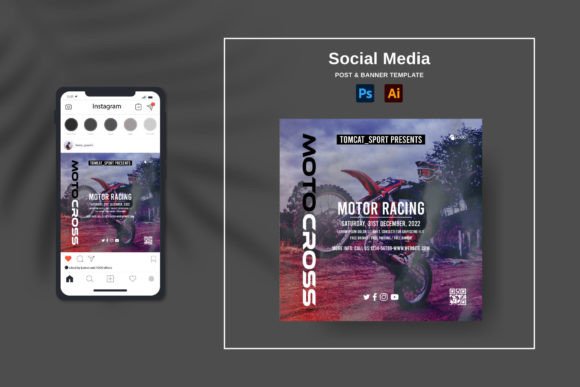 Download Social Media Motocross Event - Social media Collection