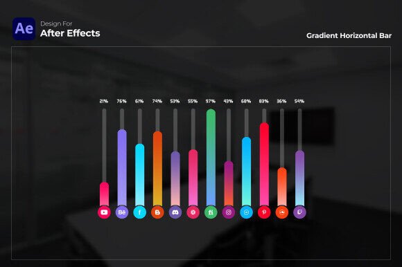 Download Social Media Chart | After Effects - Social media Collection
