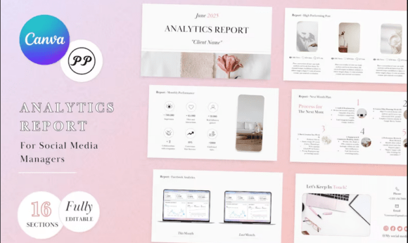 Download Social Media Analytics Report Template - Social media Collection