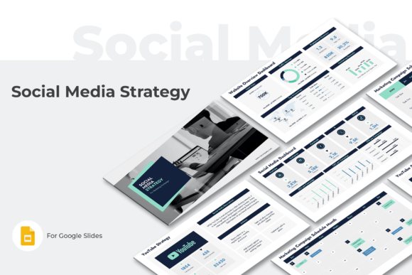 Download Social Media Strategy Google Slides - Social media Collection