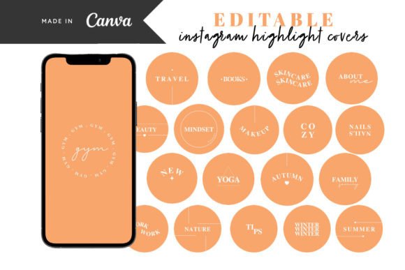 Download Orange Instagram Story Highlight Covers - Cover Collection