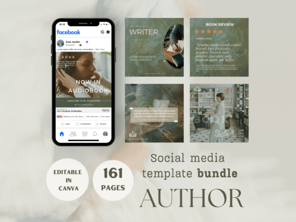Download Author Social Media Template Bundle - Social media Collection
