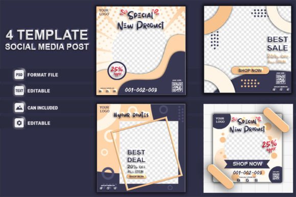 Download Set Social Media Post Promotion Sale Ads - Social media Collection