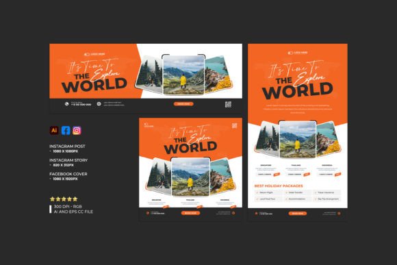 Download Travel Social Media Banner Template - Social media Collection