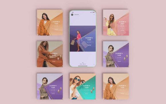 Download Fashion Post Social Media Template-010-2 - Social media Collection
