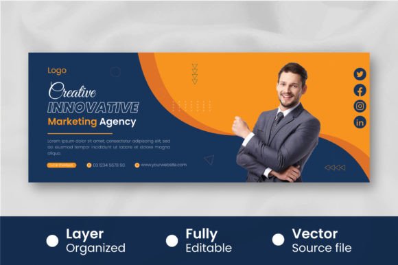 Download Modern Business Cover for Facebook Template - Cover Collection