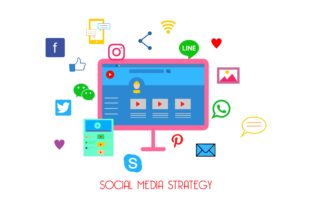 Download Flat Web Content Social Media Strategy - Social media Collection