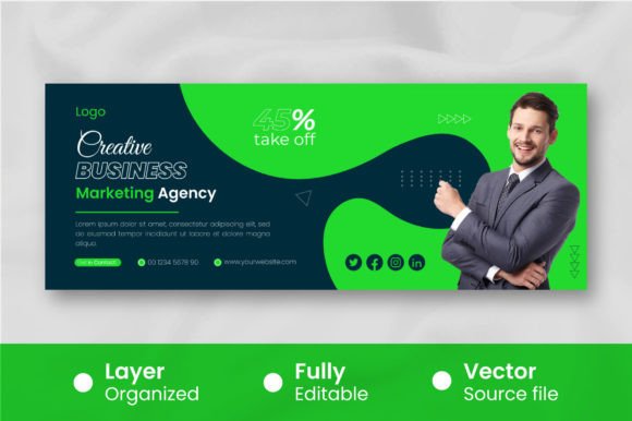 Download Modern Business Cover for Facebook Template - Cover Collection