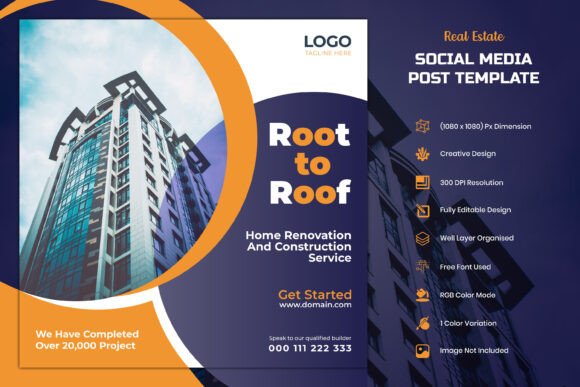 Download Real Estate IG Social Media Post Design - Social media Collection