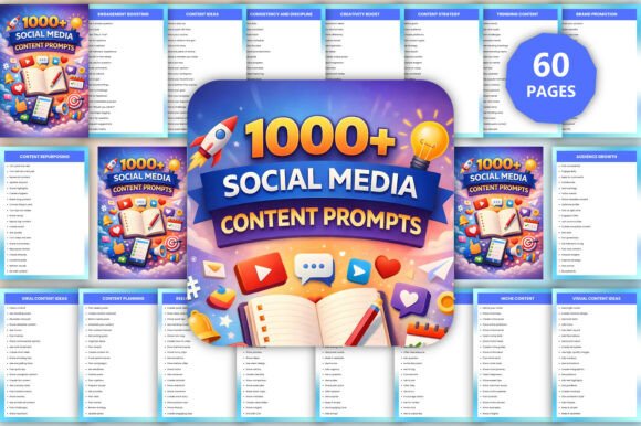 Download 1000+ Social Media Content Prompts - Social media Collection