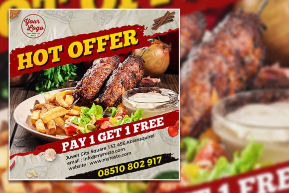 Download Hot Offer Food Menu Social Media Post - Social media Collection