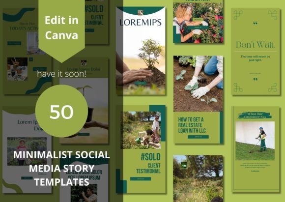 Download 50 Minimalist Social Media Templates - Social media Collection
