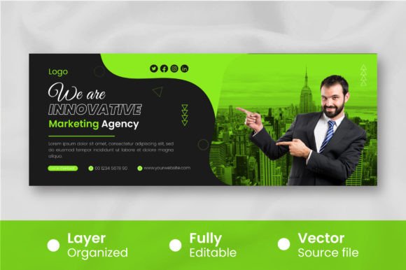 Download Modern Business Cover for Facebook Template - Cover Collection