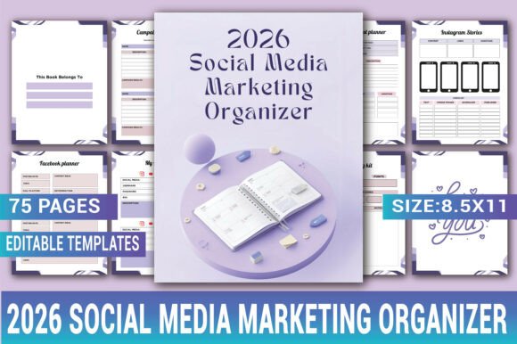 Download 2026 Social Media Marketing Organizer - Social media Collection