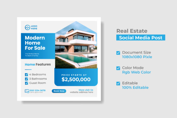 Download Real Estate Social Media Post and Web - Social media Collection