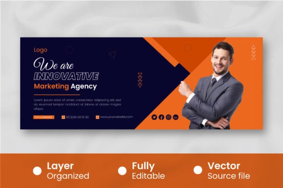 Download Modern Business Cover for Facebook Template - Cover Collection