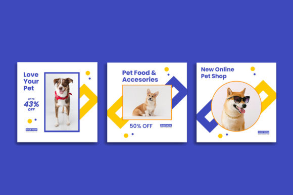 Download Pet Social Media Post Design Pack - Social media Collection