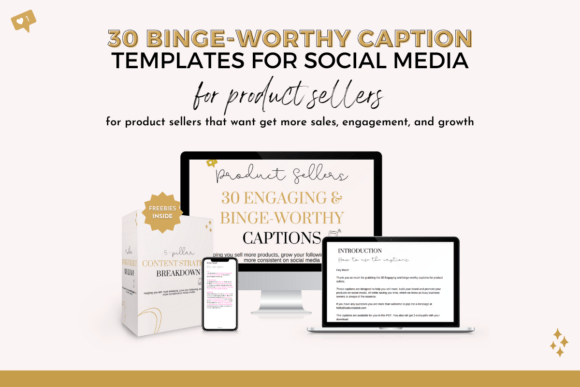 Download Social Media Captions Bundle - Social media Collection