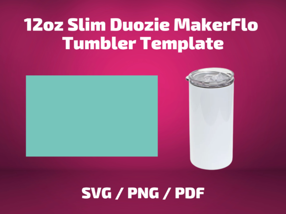 Download Tumbler Template Makerflo 12 Slim Duozie - Premium Resources
