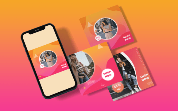 Download Social Media Templates-Shopping-030-22 - Social media Collection