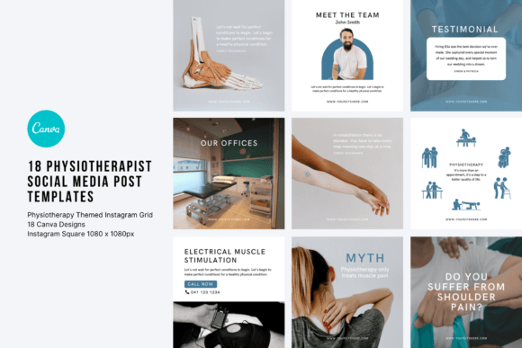Download Physiotherapy Social Media Templates - Social media Collection