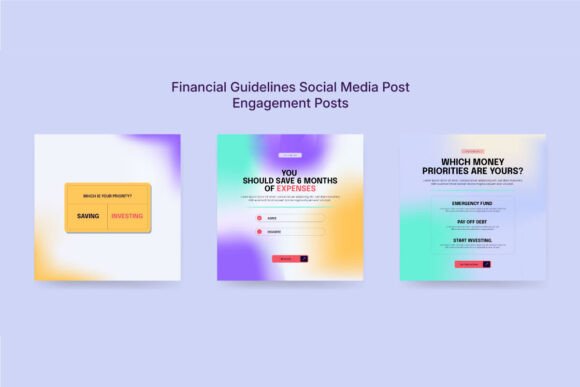 Download Colorful Financial Advice Social Kit - Social Collection