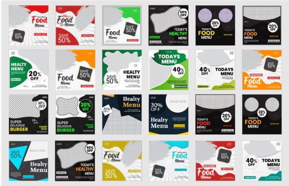 Download Social Media Post Design Template Bundle - Social media Collection