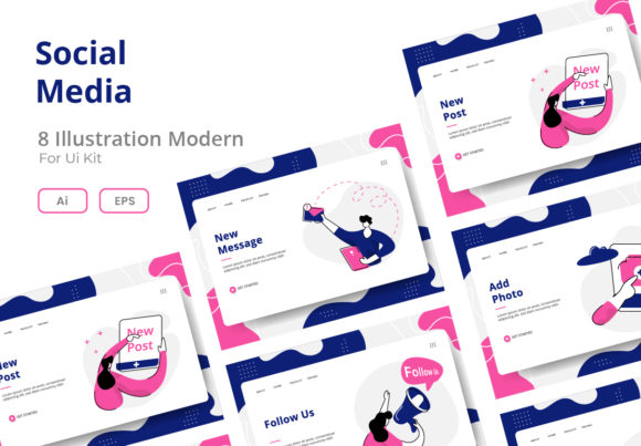 Download Social Media Set Illustration - Social media Collection
