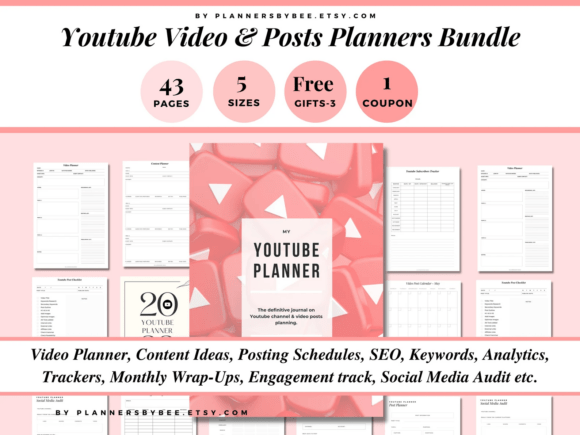 Download Youtube Planner Social Media Video Vlog - Social media Collection