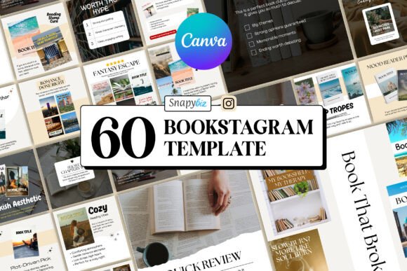 Download Bookstagram Canva Social Media Templates - Social media Collection