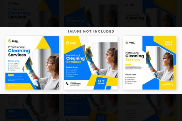 Download Cleaning Service Social Media Post Set - Social media Collection