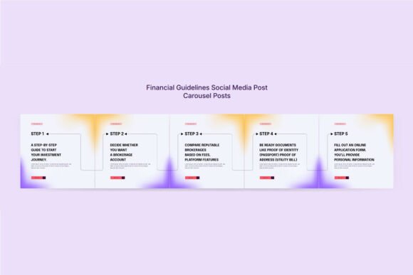 Download Colorful Financial Advice Social Kit - Social Collection