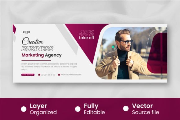 Download Modern Business Cover for Facebook Template - Cover Collection